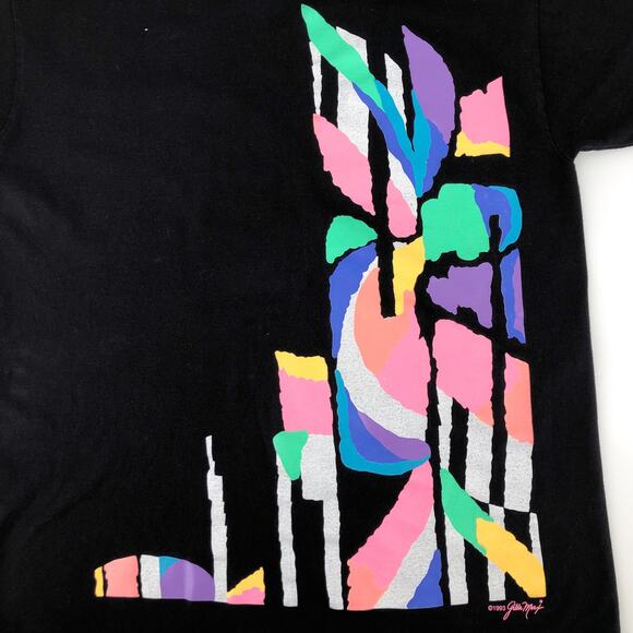 90s abstract art Gilda Marx tshirt 1990s vintage - Picture 2 of 6